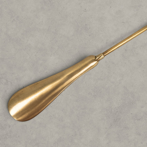 Antique Brass Shoehorn Vintage Style Long Handle <b>Shoe</b> Horn Classic Footwear Dressing Aid <b>Decorative</b> <b>Shoe</b> Care Accessory - Product Image 4