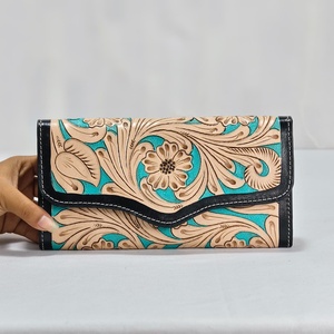 Carteras de Cuero Genuino de Primera Calidad para Mujer, Estilo Vintage, Impermeables, Antirrobo, Multifuncionales para Uso Diario - Product Image 1