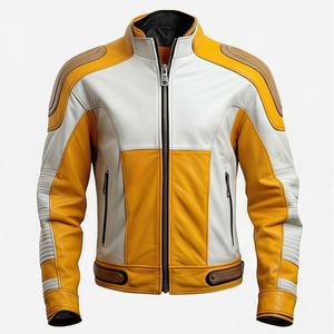 Veste de moto en cuir véritable pour homme de qualité supérieure, nouvelle arrivée, vestes de moto d'hiver, protections amovibles, personnalisables - Product Image 1