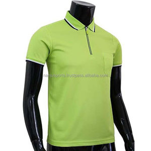 Camiseta Deportiva de Secado Rápido, de Alta Calidad, para Verano, de Algodón y Poliéster, con Logotipo Bordado Personalizado, Manga Corta con Cierre de 1/4 - Product Image 3