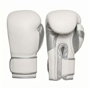 Premium Quality White Sparring Boxing Gloves Multi Layer Leather Professional Water Proof Fighting Gloves - Product Image 1