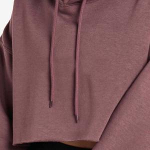 Meilleures ventes 2026 Nouvelle mode Sweat à capuche court pour femme avec logo imprimé sur le devant en toile, grandes tailles, streetwear automne-hiver - Product Image 3