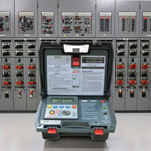 EDVANTEST MEASURE TECHNOLOGIES KM 6305 Testeur d'isolation numérique CC 5KV à batterie rechargeable, contrôle par microprocesseur, arrêt automatique - Product Image 2