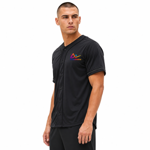 Maillot de baseball respirant à manches courtes, écologique et personnalisable pour les entraînements sportifs et les compétitions estivales masculines - Product Image 4