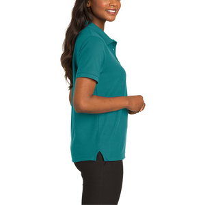 Chemise polo pour femmes en coton à manches courtes, couleur unie, style 2026, design personnalisé, respirante, logo personnalisé - Product Image 3