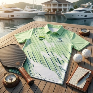 เสื้อโปโลพิคเคิลบอลแบบกำหนดเอง OEM ODM ขายส่ง เสื้อผ้ากีฬาแห้งเร็ว ผู้ผลิตขายส่ง เสื้อโปโลพิคเคิลบอลแบบกำหนดเอง - Product Image 5