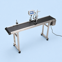Transportador de Banda de PVC Eléctrico CV-300-1500-P para Impresora de Codificación por Inyección de Tinta, Transferencia de Productos y Línea de Producción de Empaquetado