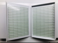 Cils XXL Box colour 2D 3d 4D 5D 6D7D 8D Extensions de cils préfabriqués 40 lignes Ventilateurs étroits Volume avec base pointue Fibre PBT souple