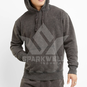 Sudadera con Capucha Gris Oscuro para Hombre, 100% Algodón Felpa, Corte Regular, Estampado Trasero, Ropa Casual de Otoño - Product Image 2