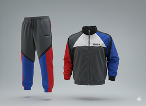 Just Arrival Lightweight Customizable Autumn <b>Tracksuit</b> Set Made 100% Polyester Unisex Adults Breathable Quick Dry Full Length - Product Image 4