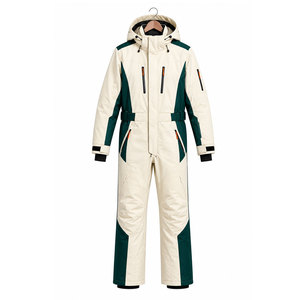 Traje de esquí personalizado de una pieza para hombre, impermeable, aislado, para snowboard, ropa de esquí para deportes de invierno, a prueba de viento, para la nieve. - Product Image 1
