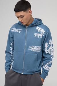 Sweat-shirts à capuche zippés coupe droite et ample, respirants, pour hommes, 100 % coton molletonné, impression numérique, dernier design, prix usine, les plus vendus - Product Image 3