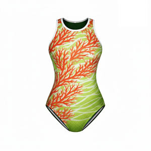 Maillot de bain une pièce sexy à coupe haute, design professionnel, couleurs et logo personnalisables, impression frontale, séchage rapide, imperméable - Product Image 2