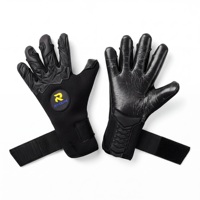 Gants de gardien de but de football en cuir anti-dérapant respirant à la mode pour garçons et filles amoureux du football cadeau de sport