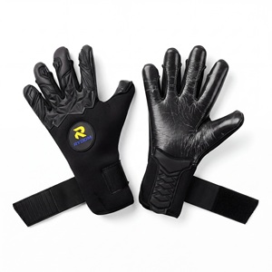 Trendy Breathable Anti-Slip Leather Kids Soccer Goalkeeper Gloves Negative Cut for Boys and Girls Football Lovers Sport Gift - Product Image 3