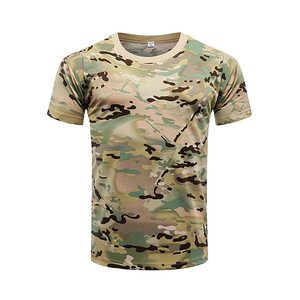Nouvelle arrivée, chemise de chasse unisexe, légère, respirante, en toile, impression personnalisée, t-shirt à col rond pour l'extérieur, 100% polyester - Product Image 2