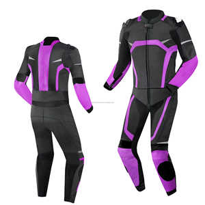 Traje de carreras de motos de una pieza negro púrpura para Unisex CE Armor almohadillas de seguridad transpirable de secado rápido carreras de alta velocidad - Product Image 1