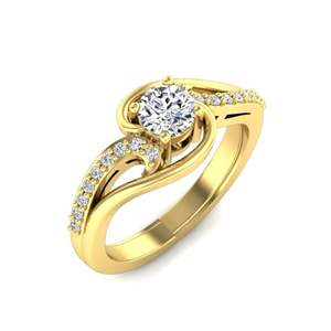 Anillo de Compromiso con Diamante Cultivado en Laboratorio con Corte Brillante, Certificado por IGI, Estilo Vintage, Halo Solitario, Art Deco, Plata 925, Oro Rosa, RITZIN - Product Image 2