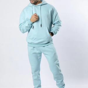 Hoodie Jogger Tracksuit Set Streetwear Unisex Vintage Y2K Cotton Fleece Custom Logo OEM ODM Supplier - Product Image 1