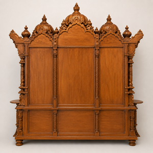 Mandir de Madera Sólida Shri Swaminarayan para Sala de Pooja, Elegante Templo de Madera Sólida Shri Swaminarayan para el Hogar, Venta Directa del Fabricante, Australia - Product Image 5