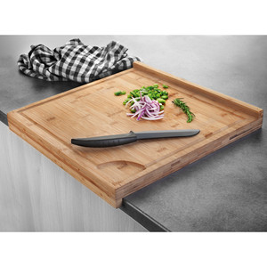 Tagliere Doppio in Bambù 12x16 Pollici con Scanalatura per Succhi per Uso in Cucina - Product Image 2