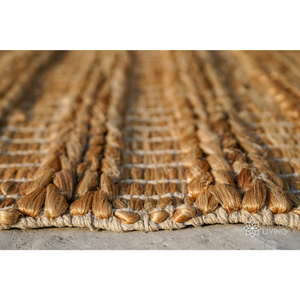 Tapis en jute et coton tissé à la main RTS |   Tapis d'intérieur en fibres naturelles à tissage plat |   Faible MOQ OEM ODM - Product Image 5