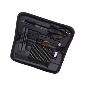 Kit de Tijeras de Peluquería de Alta Calidad en Color Plateado, 6 Piezas, Hermosos Kits de Peluquería con Estuche de Cuero con Cierre - Product Image 2