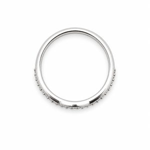 925 Sterling <b>Silver</b> Women's Curved Wave <b>Solitaire</b> <b>Ring</b> with Cubic Zirconia Minimalist Elegant High Polish Finish Daily Wear Wedd - Product Image 4