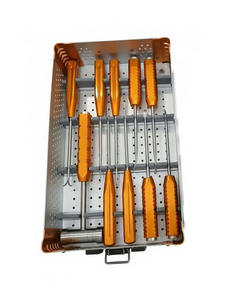 Ensemble d'instruments orthopédiques manuels réutilisables en acier inoxydable UBE Spine DC-PK-0055, instruments endoscopiques unilatéraux avec miroir - Product Image 4