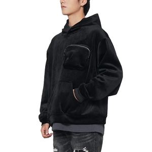 High Quality <b>Velvet</b> Velour <b>Hoodies</b> Street Style Best Fashion Wears <b>Hoodies</b> Plain Slim Fit Fashion Wear Clothes - Product Image 4