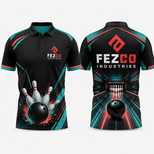 Custom Design Your Own Custom <b>Bowling</b> Shirts Jersey Polo With Pockets for Team Sublimated <b>Bowling</b> Shirts - Product Image 3