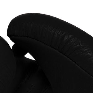 Guantes de Boxeo Profesionales de Cuero Negro con Cordones y Correa Ajustable para la Muñeca, Equipo de Entrenamiento para Adultos, 8oz 10oz 12oz 14oz 16oz - Product Image 4