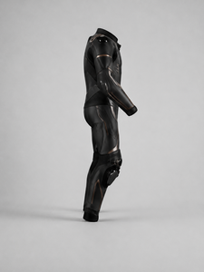 Ensemble veste et pantalon de moto en cuir noir imprimé, imperméable, respirant, coupe-vent, grande taille, logo personnalisé, unisexe - Product Image 4
