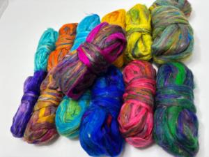 Premium Multi Colored Sari Silk <b>Silver</b> Jewelry Handmade Ethnic Fashion Accessory for Wholesale Export and Boutique Supply - Product Image 5