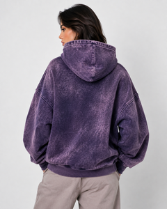 <b>Vintage</b> Acid Wash Rhinestone Hoodie <b>Oversized</b> Unisex Baggy Y2K Streetwear Fashion Hip Hop Graphic <b>Sweatshirt</b> Trendy - Product Image 2