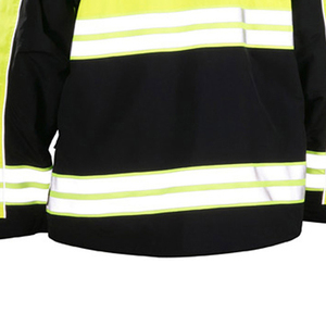 Chaqueta de Seguridad Reflectante de Alta Visibilidad para Hombre, Ropa de Trabajo de Poliéster con Bolsillos y Rayas - Product Image 3
