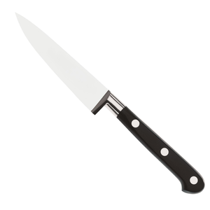 Couteaux à éplucher professionnels pour la cuisine avec lame en acier inoxydable et manche à triple rivet noir pour une découpe précise des fruits et légumes - Product Image 3
