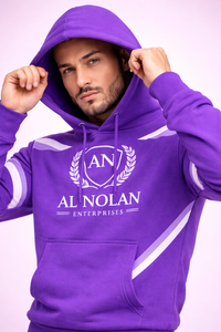 Conjunto Deportivo Morado Premium para Hombre con Sudadera con Capucha – Ropa Deportiva Urbana con Logotipo Personalizado - Product Image 6