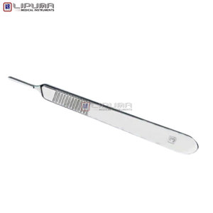 Lame chirurgicale manuelle de précision en acier inoxydable pour instrument médical vétérinaire avec poignée # 3 normes de sécurité ISO13485 MOL - Product Image 2