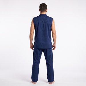 Uniforme de Taekwondo International Dumela Bleu Marine en Coton Respirant Taille Haute Personnalisable et Durable pour les Arts Martiaux - Product Image 4