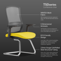 Chaise de Visiteur en Gros avec Accoudoirs 5D pour Réunions et Conférences