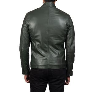 2025 chaqueta informal de cuero genuino para hombre Otoño Invierno cuello levantado cremallera ropa de piel de Caballo Negro estilo al aire libre de alta calidad - Product Image 5