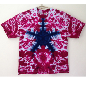 เสื้อยืดแขนสั้นผู้ชาย ลายมัดย้อม คอกลม ทรงปกติ ผ้าถักลำลอง สีเทาไล่เฉด - Product Image 6