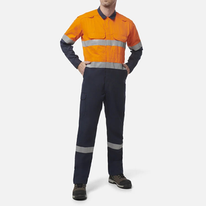 Wholesale Breathable Flame-Resistant Fireproof Coverall Oil Gas Workwear Protective <b>Overall</b> Uniform <b>for</b> Fire Rescue - Product Image 1