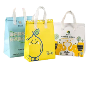 Bolsa Térmica Ecológica Personalizada con Logotipo, Bolsa Reutilizable Ligera con Asas para Alimentos, Leche y Pasteles, Reciclable - Product Image 5