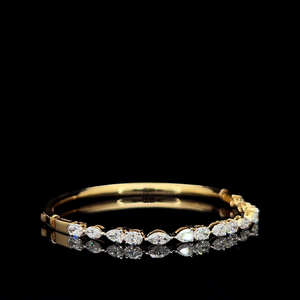 Fancy Shape Lab Created Diamond <b>Cuff</b> Bangle Solid Gold Fine Jewelry 925 Sterling <b>Silver</b> Women Open Wristband Wholesale Factory - Product Image 5