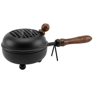 Industrial Finish Mobile Charcoal Censer Basin • High Yield Spiritual Yoga Wellness Decor - Product Image 1
