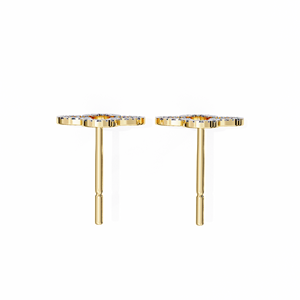 Pendientes de Diamante Cultivado en Laboratorio con Corte Redondo de Lujo Aries Jewel, Oro de 14K, Certificado IGI, para Regalo, Fiesta y Aniversario - Product Image 2