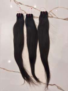Extensions de cheveux indiens bruts, lisses et soyeux |   Mèches de cheveux humains Remy non traités |   Approvisionnement direct d'usine - Product Image 5