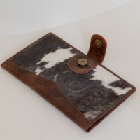 Dompet kulit sapi, dompet ukuran besar kulit sapi untuk wanita kulit asli, dompet kartu, dompet grosir pola Barat